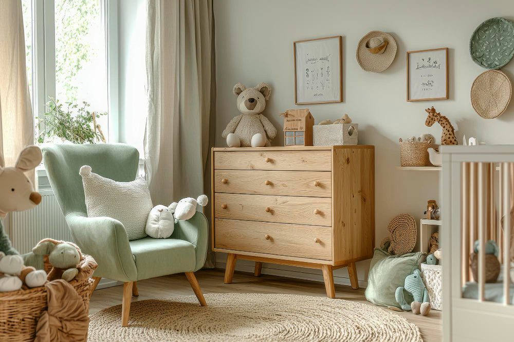 Kids' bedroom colours – calm children's room in soft natural shades