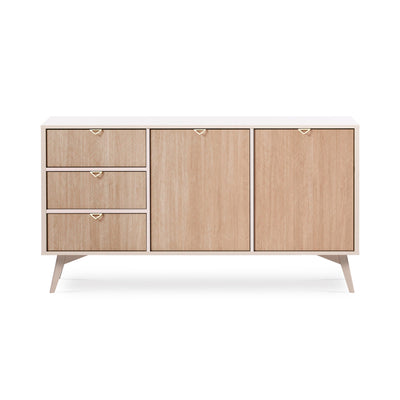 Mandala Sideboard 158x80 with Drawers and Cabinets, Japandi Style – photo 3