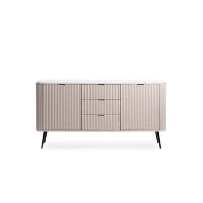 Komoda Eva z drzwiami i szufladami 168x87 w stylu nowoczesnym – widok z przodu