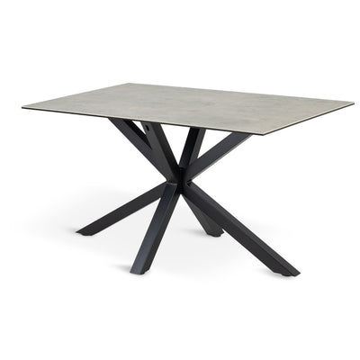 Oryss Dining Table 135x80 cm, Modern Style – Light Ash Grey