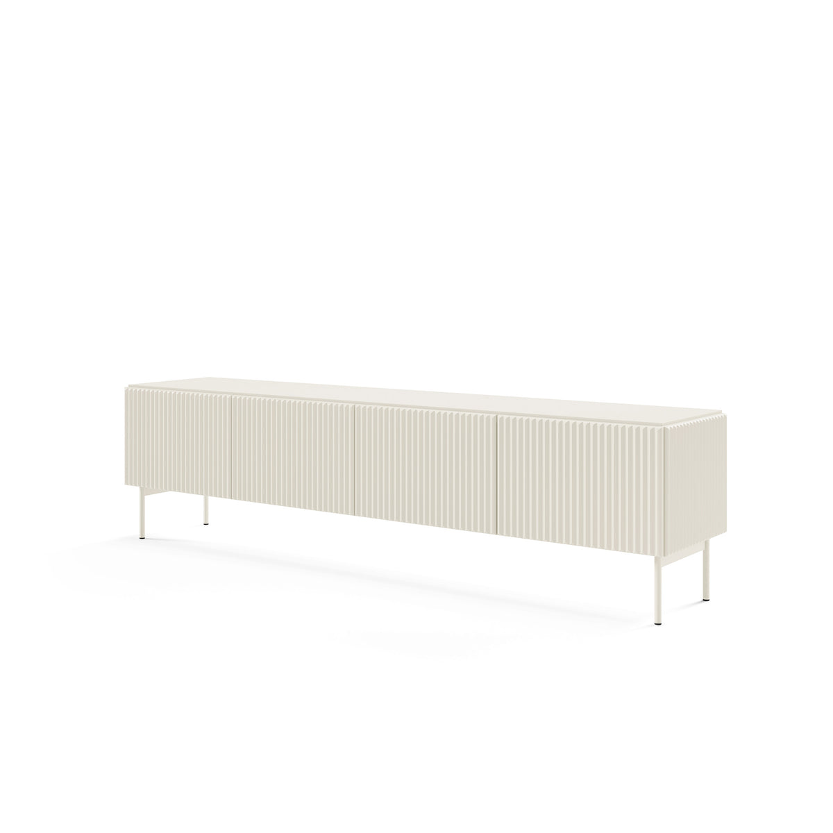 MuzZI TV Unit / TV Stand 195x51, Modern Style – angled view | Pillovely