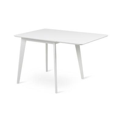 Krel Extendable Dining Table 80–120x80 cm, Scandinavian Style – Pure White