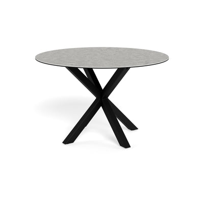 Stela Round Dining Table 119x76 cm, Modern Style – Light Stone