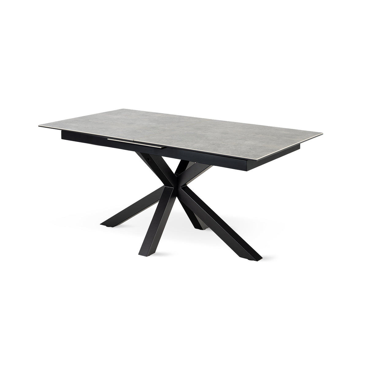 Lorrins Extendable Dining Table 168–210x76 cm, Modern Style – Light Ash Grey