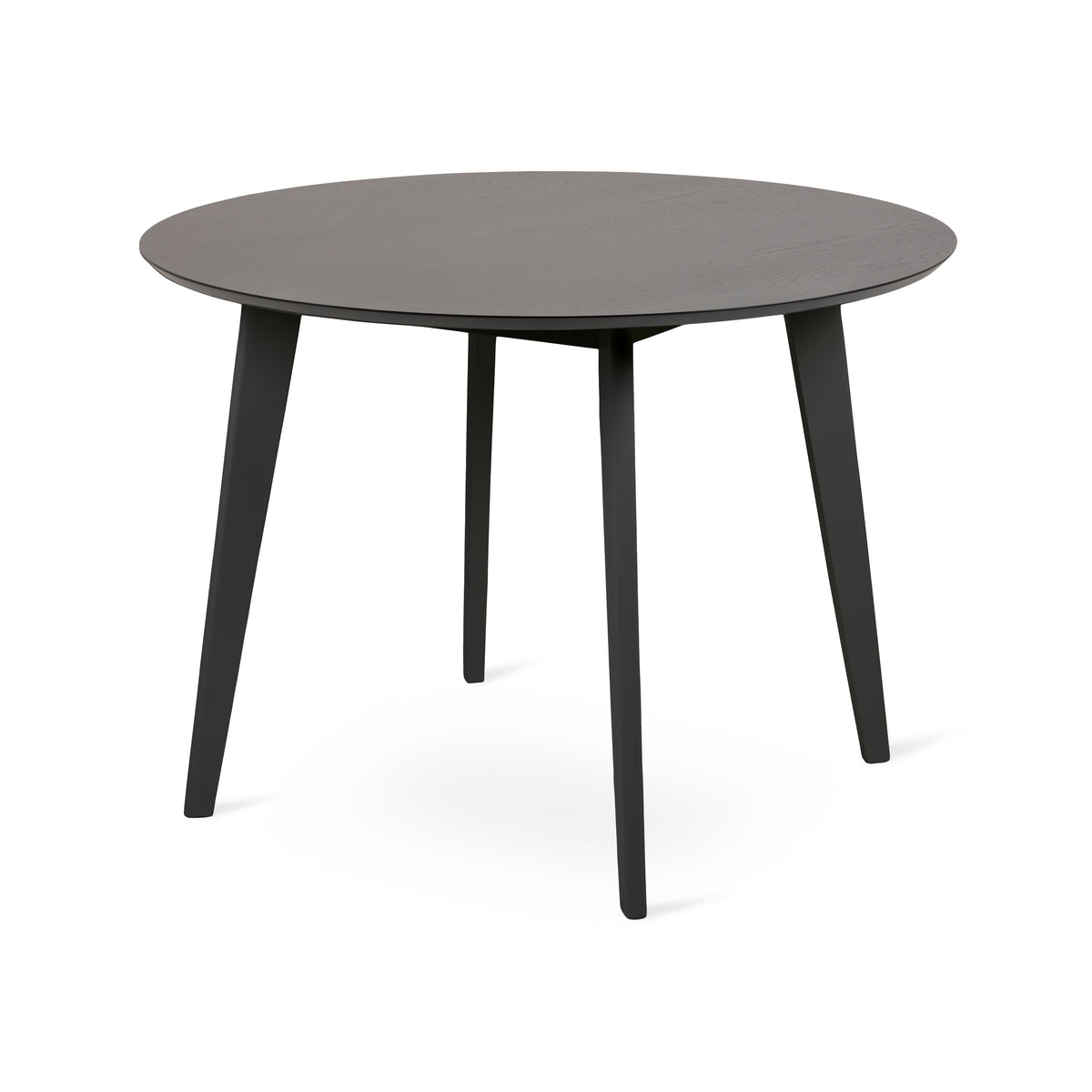 Krel Round Dining Table 105x76 cm, Scandinavian Style – Matte Black