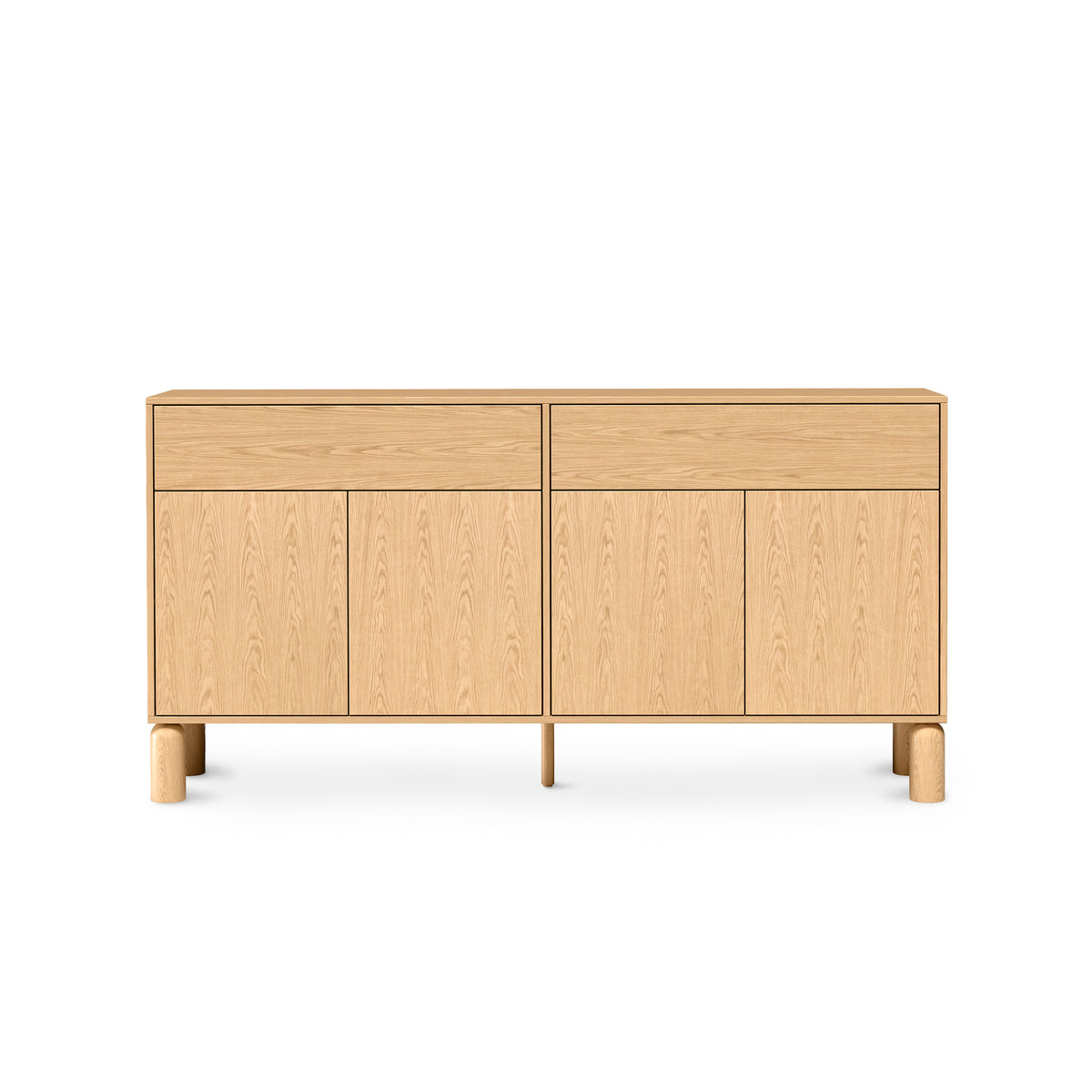 Commode Fjord à 4 portes 180x92 de style scandinave - vue de face