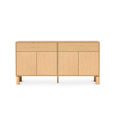 Commode Fjord à 4 portes 180x92 de style scandinave - vue de face