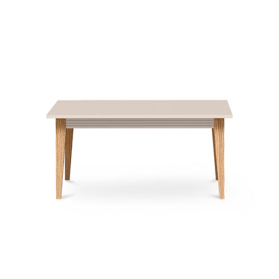 Stolik kawowy Serena 90x40 z dekoracyjną listwą w stylu modern classic – widok z przodu