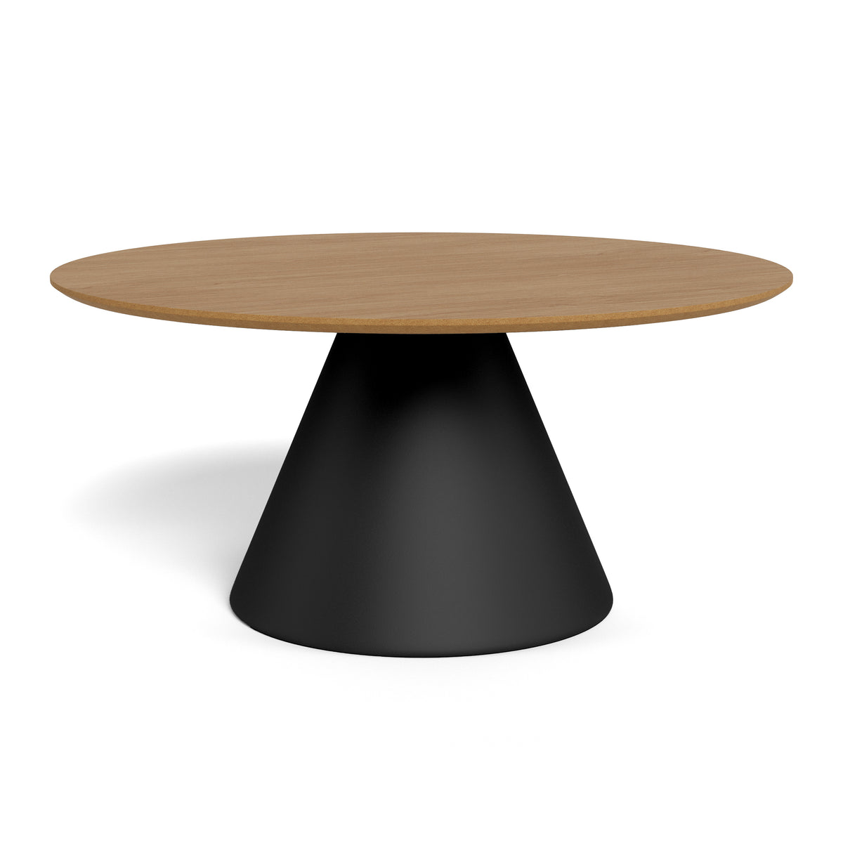 Talin Round Coffee Table Ø85 cm, Soft Loft Style – Matte Black