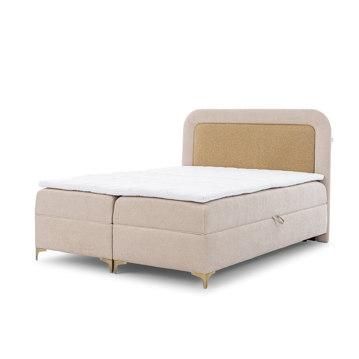 Mariel Continental Divan Bed with Mattress and Topper, Various Sizes in Elegant Style – 200