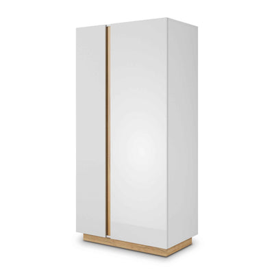 Szafa Armelia 2-drzwiowa 97x194 cm w stylu nowoczesnym – widok pod kątem | Pillovely