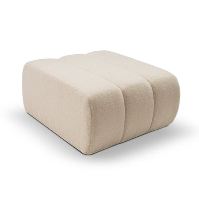 Pufa Baloa wypoczynkowa 82x41 cm w stylu organic modern – widok pod kątem | Pillovely