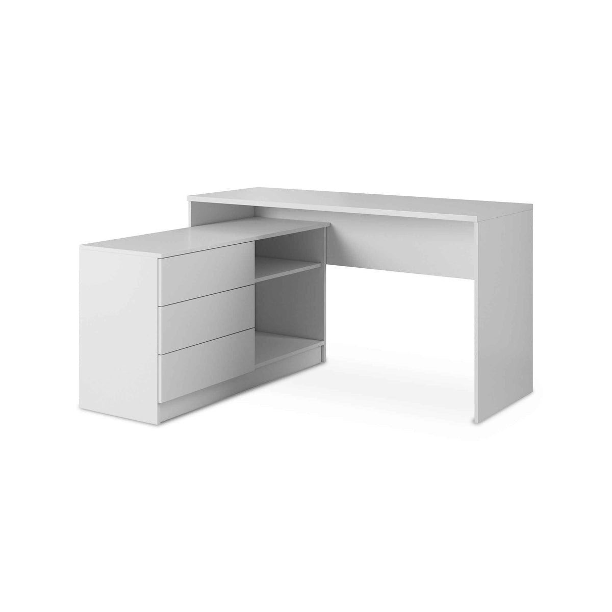Teno Desk 138x76 cm, Minimalist Style – White