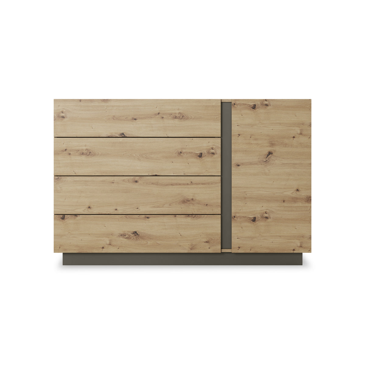 Komoda Armelia 138x91 w stylu minimalistycznym – widok z przodu