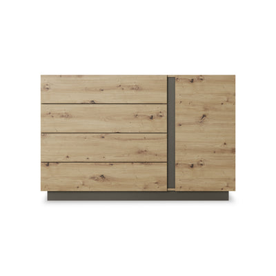 Komoda Armelia 138x91 w stylu minimalistycznym – widok z przodu