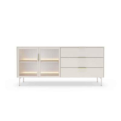 Lummer Sideboard with Doors and Drawers 181x83, Modern Style – front view