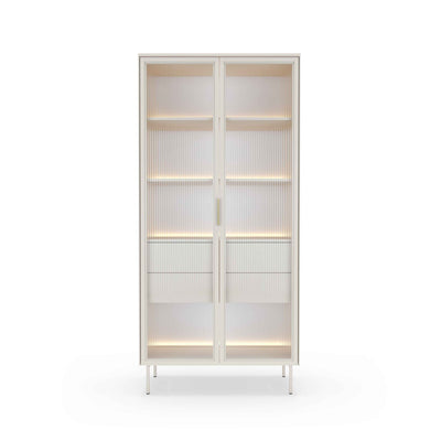 Lummer Glass Display Cabinet 91x195 cm, Modern Style – front view