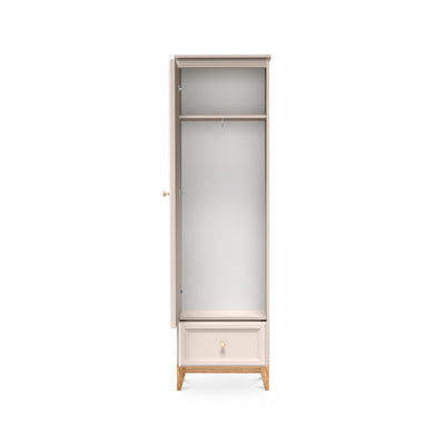 Armoire étroite Serena avec miroir 55x193 pour une entrée de style modern classic - avec façades ouvertes