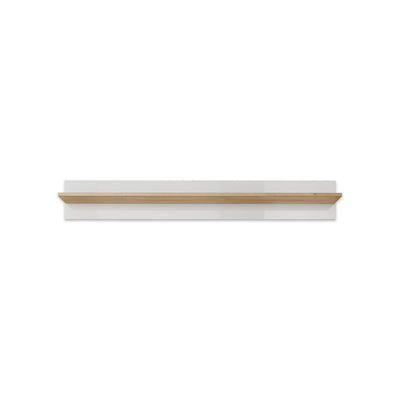 Półka Armelia ścienna do salonu i sypialni 138x20 cm w stylu nowoczesnym – wisząca, minimalistyczna – widok z przodu