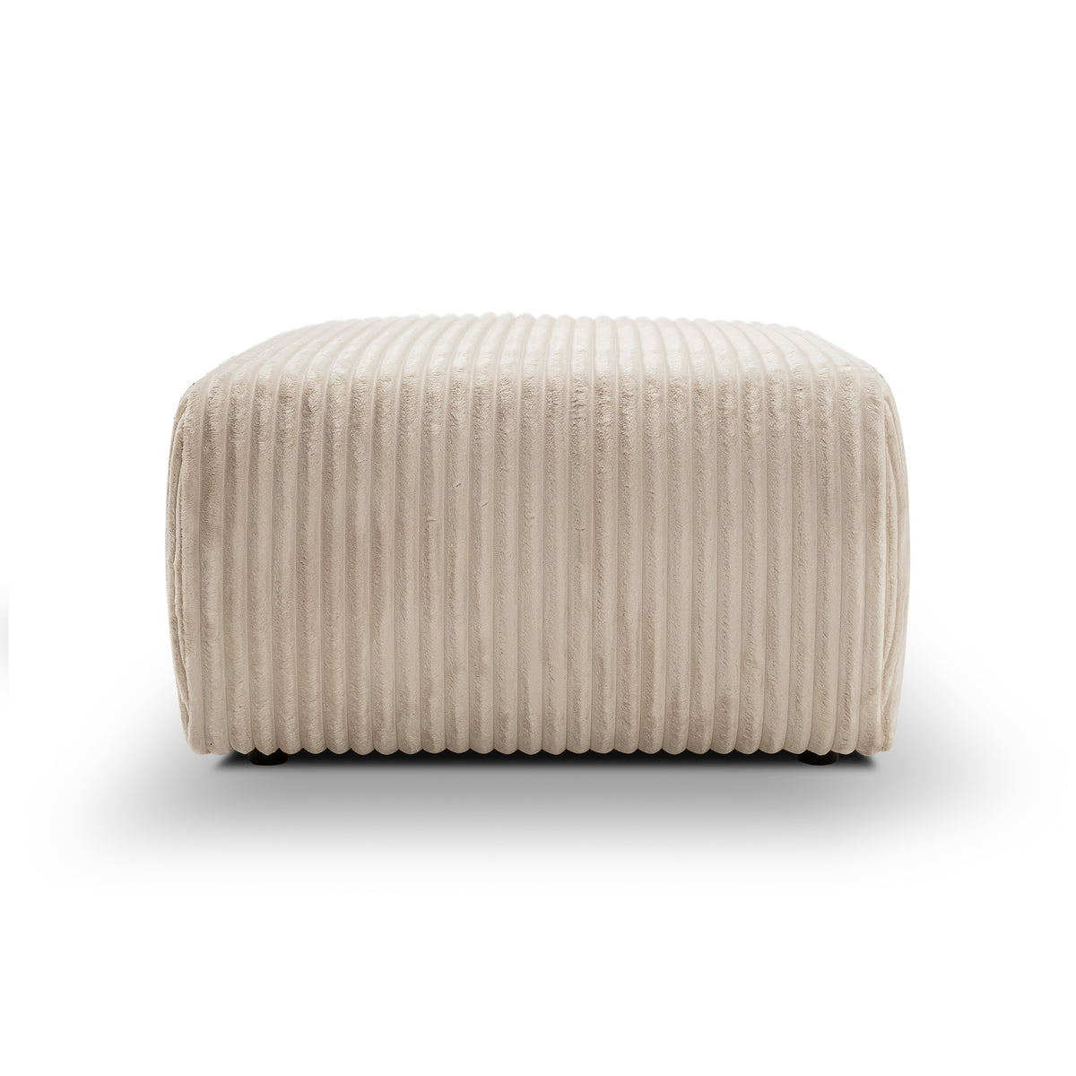 Pufa Alloro tapicerowana 82x41 w stylu vintage – widok z przodu