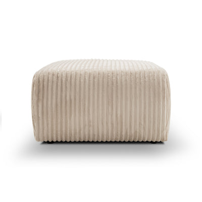 Pufa Alloro tapicerowana 82x41 w stylu vintage – widok z przodu