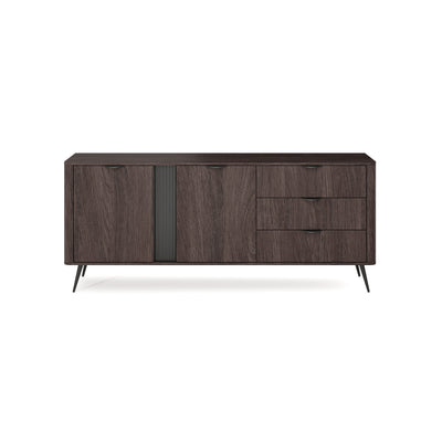 Velia Wide Sideboard 195x81 with Cabinets and Drawers, Soft Loft Style – front view