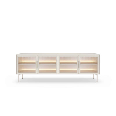 Szafka RTV Lummer 181x62 w stylu nowoczesnym – widok z przodu