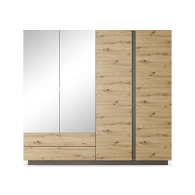 Armelia 4-door Wardrobe 220x202 cm, Modern Style – front view