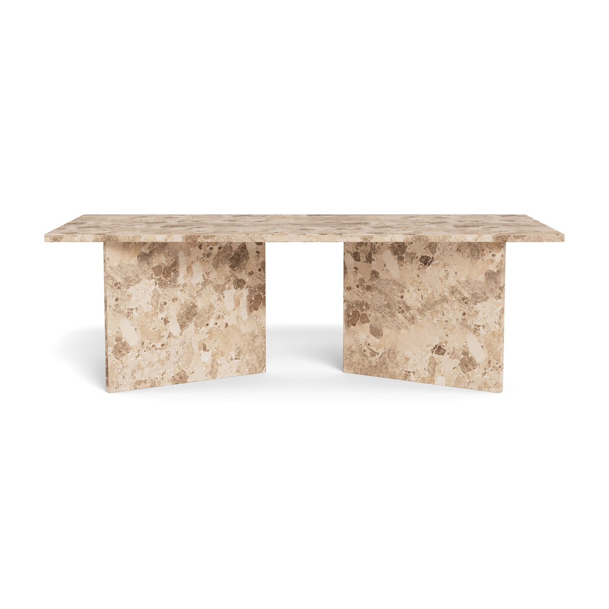 Stolik kawowy Plaris 140x42 w stylu eleganckim – widok z przodu