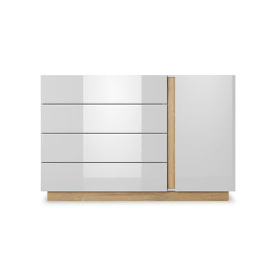 Komoda Armelia 138x91 w stylu minimalistycznym – widok z przodu