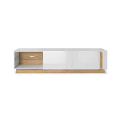 Szafka RTV Armelia 188x46 w stylu glamour – widok z przodu