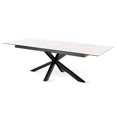 Lorrins Large Extendable Dining Table 200–240x76 cm, Modern Style – angled view