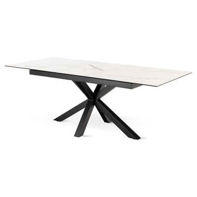 Lorrins Extendable Dining Table 168–210x76 cm, Modern Style – angled view