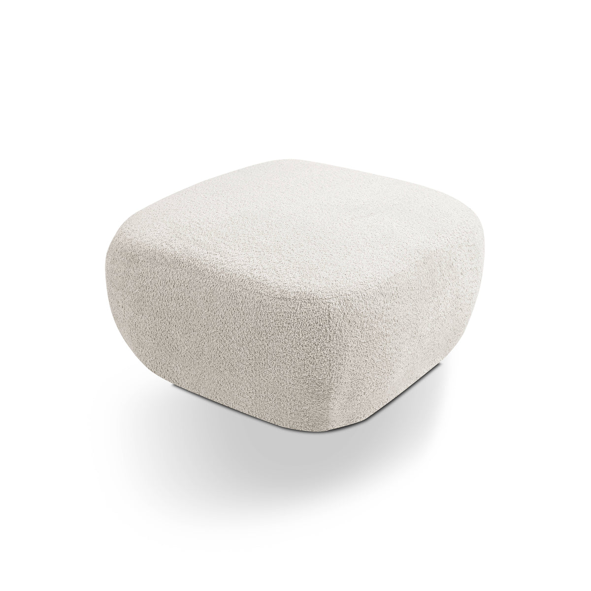 Pufa Olemo w stylu organic modern 75×39 cm, tkanina Abriamo – zdjęcie 4