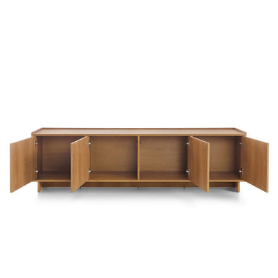 Kiyro TV Unit 195x55 with Closed Compartments, Minimalist Style – front view