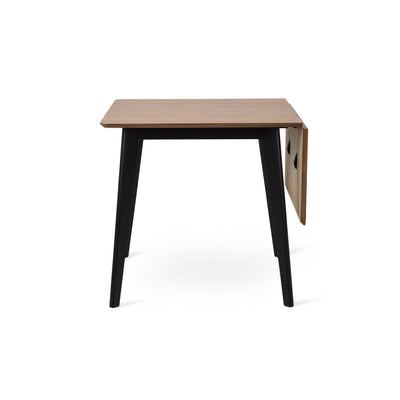 Krel Extendable Dining Table 80–120x80 cm, Scandinavian Style – front view