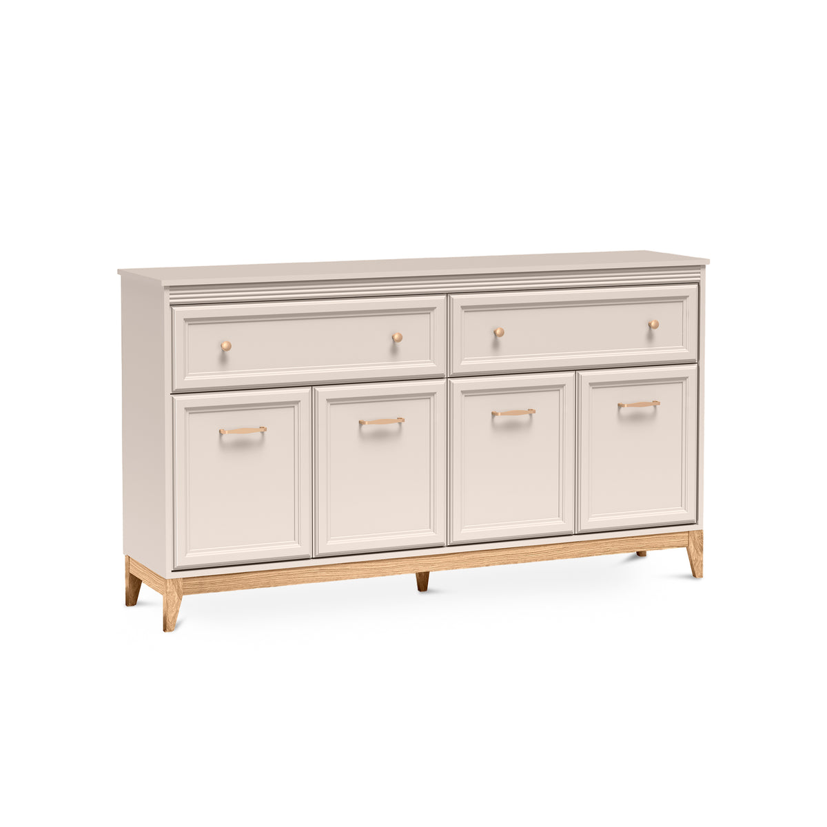 Serena Sideboard 179x100 with Fluted Fronts, Modern Classic Style – angled view | Pillovely