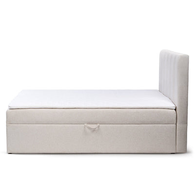 Stavy Continental Divan Bed with Topper and Storage, Scandinavian Style