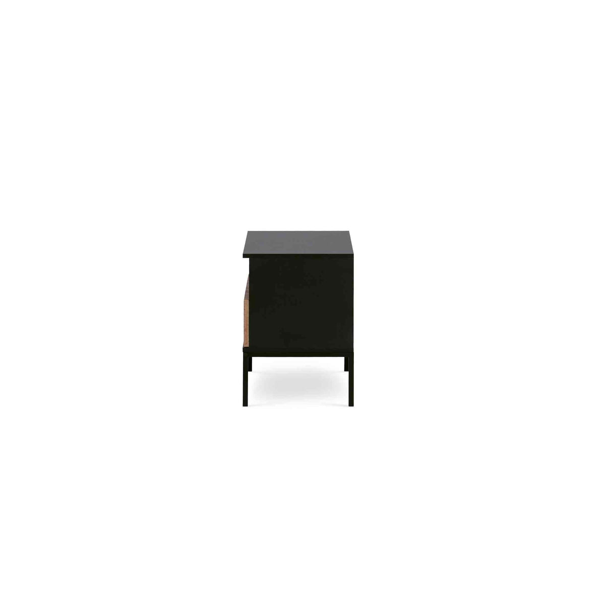 Szafka nocna Lampy z lamelowym frontem 54x56 cm – widok z boku