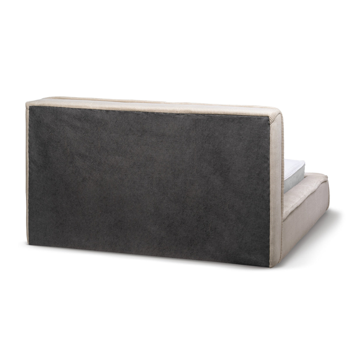 Gryby Upholstered Ottoman Bed with Storage, Classic Style – side view