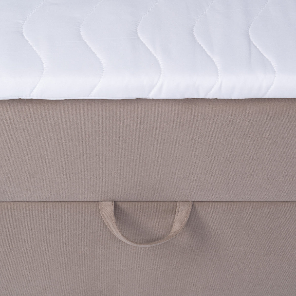Lasy Continental Divan Bed with Topper, Modern Style – close-up of details and texture