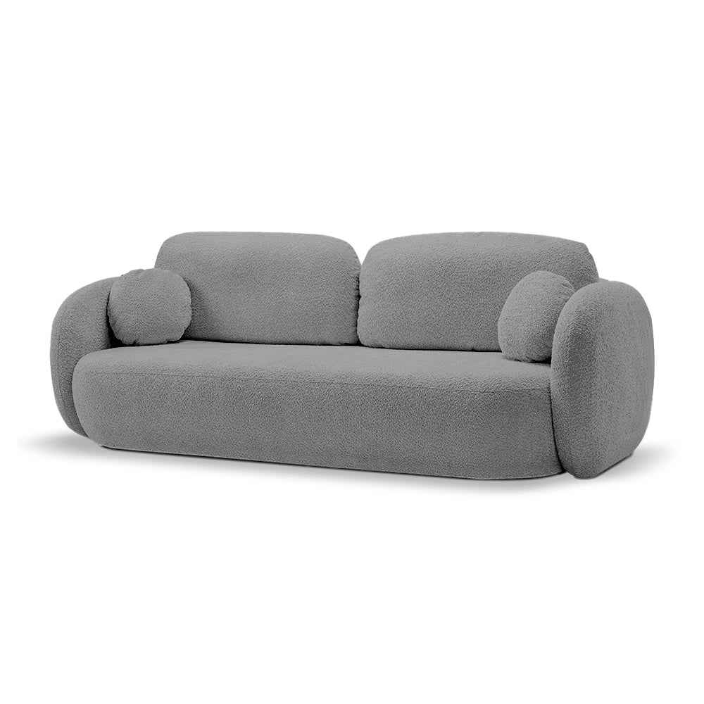 Olemo Sofa Bed 142x200, Modern Style, Abriamo Fabric – Lunar Graphite (ABRIAMO 07)