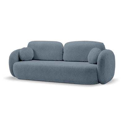 Olemo Sofa Bed 142x200, Modern Style, Abriamo Fabric – Blue Basalt (ABRIAMO 13)