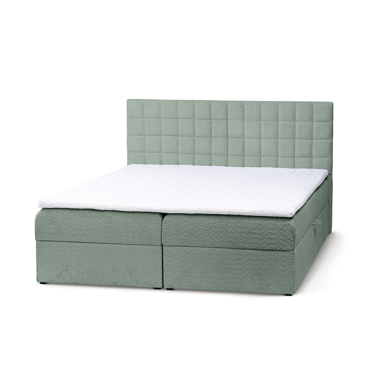 Laky Continental Divan Bed with Topper and Storage, Modern Style – Rocky Shore (ABRIAMO 10), 200