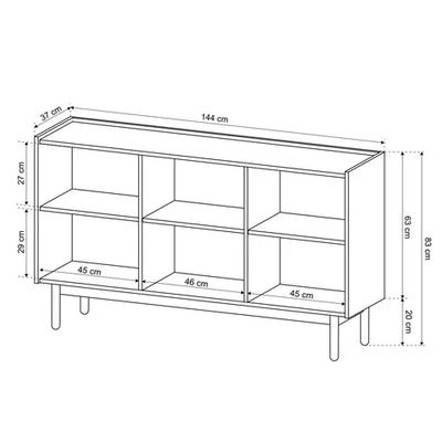 Komoda Anawa 144x83 w stylu skandynawskim – zdjęcie 6