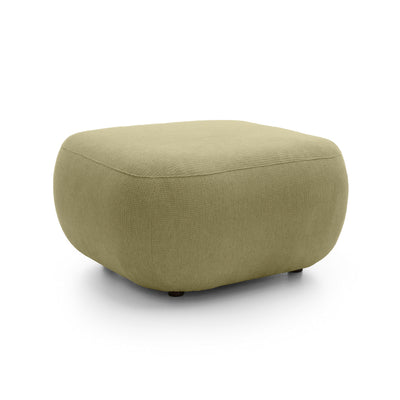 Olemo Relaxation Pouffe 75x39 cm made of PUR Foam, Japandi Style, Aragon Fabric – Golden Linen (ARAGON 35)
