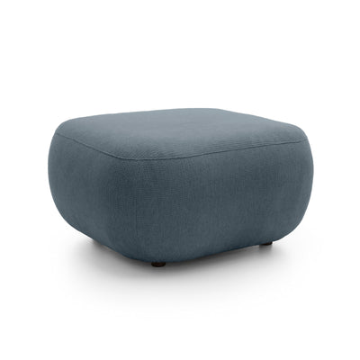 Olemo Relaxation Pouffe 75x39 cm made of PUR Foam, Japandi Style, Aragon Fabric – Granite Current (ARAGON 72)