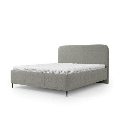 Łóżko tapicerowane z pojemnikiem w stylu nowoczesnym | Edi 160 200 Piaskowy Mat (PERFECT HARMONY 83)