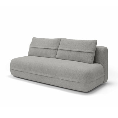 Lento 2 Seater Sofa Bed 206 cm, Minimalist Style – Ashen Taupe (CREMONA 85)