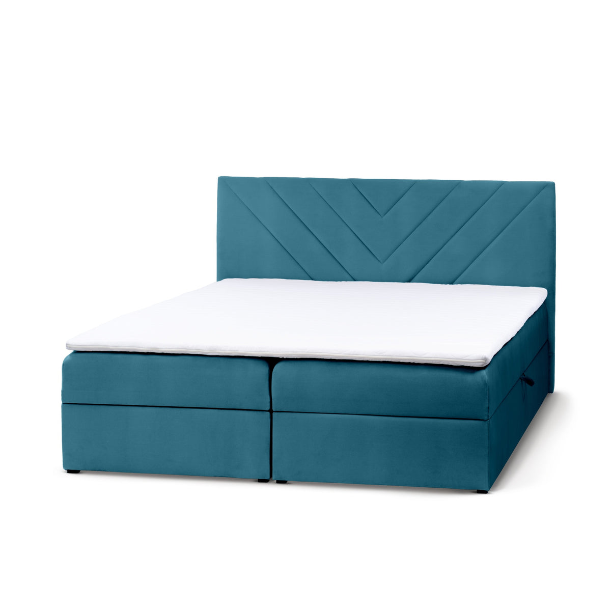 Lasy Continental Divan Bed with Topper, Modern Style – Azure (CASABLANCA 2313), 200